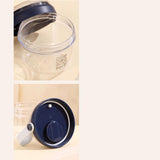 Maxbell Salad Cup Food Storage Airtight Lid Oats Container for Milk Meal Prep Yogurt Blue