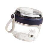 Maxbell Salad Cup Food Storage Airtight Lid Oats Container for Milk Meal Prep Yogurt Blue