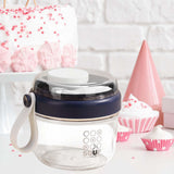 Maxbell Salad Cup Food Storage Airtight Lid Oats Container for Milk Meal Prep Yogurt Blue