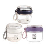 Maxbell Salad Cup Food Storage Airtight Lid Oats Container for Milk Meal Prep Yogurt Blue