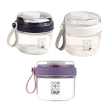 Maxbell Salad Cup Food Storage Airtight Lid Oats Container for Milk Meal Prep Yogurt Blue
