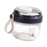 Maxbell Salad Cup Food Storage Airtight Lid Oats Container for Milk Meal Prep Yogurt Blue