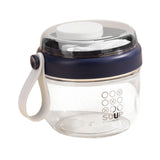 Maxbell Salad Cup Food Storage Airtight Lid Oats Container for Milk Meal Prep Yogurt Blue