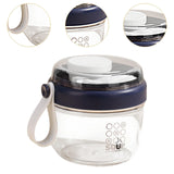 Maxbell Salad Cup Food Storage Airtight Lid Oats Container for Milk Meal Prep Yogurt Blue