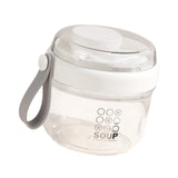 Maxbell Salad Cup Food Storage Airtight Lid Oats Container for Milk Meal Prep Yogurt White