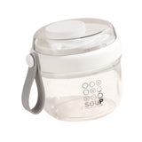 Maxbell Salad Cup Food Storage Airtight Lid Oats Container for Milk Meal Prep Yogurt White