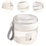 Maxbell Salad Cup Food Storage Airtight Lid Oats Container for Milk Meal Prep Yogurt White