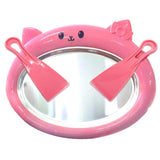 Maxbell Ice Cream Maker Rolled Ice Machine for Frozen Yogurt Sorbets Soft Serve pink