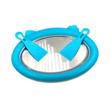 Maxbell Ice Cream Maker Rolled Ice Machine for Frozen Yogurt Sorbets Soft Serve blue