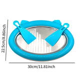 Maxbell Ice Cream Maker Rolled Ice Machine for Frozen Yogurt Sorbets Soft Serve blue
