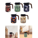 Maxbell Vacuum Kettle Floral Teapot Portable Hot Water Bottle for Party Home Kitchen red