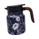 Maxbell Vacuum Kettle Floral Teapot Portable Hot Water Bottle for Party Home Kitchen violet