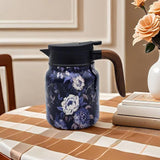 Maxbell Vacuum Kettle Floral Teapot Portable Hot Water Bottle for Party Home Kitchen violet