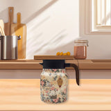 Maxbell Vacuum Kettle Floral Teapot Portable Hot Water Bottle for Party Home Kitchen pink