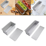 Maxbell Bread Toast Box Reusable Portable Nonstick Toast Mould for Cabinet Cafe Home 23x12x10cm