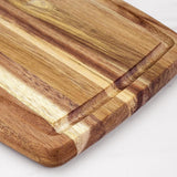 Maxbell Acacia Wooden Cutting Board Portable Pizza Cheese Board for Steak Bread Meat