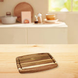 Maxbell Acacia Wooden Cutting Board Portable Pizza Cheese Board for Steak Bread Meat
