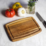 Maxbell Acacia Wooden Cutting Board Portable Pizza Cheese Board for Steak Bread Meat
