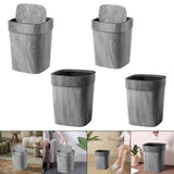Maxbell Trash Can Farmhouse Decorative Recycle Bin for Bedroom Living Room near Desk L with lid