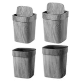 Maxbell Trash Can Farmhouse Decorative Recycle Bin for Bedroom Living Room near Desk L with lid