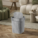 Maxbell Trash Can Farmhouse Decorative Recycle Bin for Bedroom Living Room near Desk L with lid