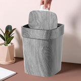 Maxbell Trash Can Farmhouse Decorative Recycle Bin for Bedroom Living Room near Desk L with lid