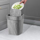 Maxbell Trash Can Farmhouse Decorative Recycle Bin for Bedroom Living Room near Desk L with lid
