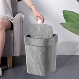 Maxbell Trash Can Farmhouse Decorative Recycle Bin for Bedroom Living Room near Desk S with lid