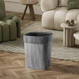 Maxbell Trash Can Farmhouse Decorative Recycle Bin for Bedroom Living Room near Desk L without lid