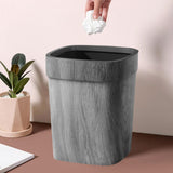 Maxbell Trash Can Farmhouse Decorative Recycle Bin for Bedroom Living Room near Desk L without lid