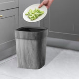 Maxbell Trash Can Farmhouse Decorative Recycle Bin for Bedroom Living Room near Desk L without lid