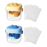 Maxbell Greek Yogurt Strainer with Lid Whey Separator for Sauce Nut Milk Fruit Juice Yellow