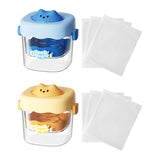 Maxbell Greek Yogurt Strainer with Lid Whey Separator for Sauce Nut Milk Fruit Juice Yellow