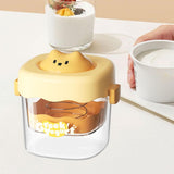 Maxbell Greek Yogurt Strainer with Lid Whey Separator for Sauce Nut Milk Fruit Juice Yellow