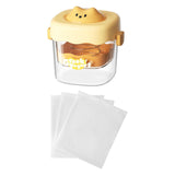 Maxbell Greek Yogurt Strainer with Lid Whey Separator for Sauce Nut Milk Fruit Juice Yellow