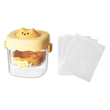 Maxbell Greek Yogurt Strainer with Lid Whey Separator for Sauce Nut Milk Fruit Juice Yellow