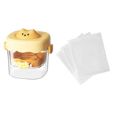 Maxbell Greek Yogurt Strainer with Lid Whey Separator for Sauce Nut Milk Fruit Juice Yellow