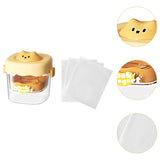 Maxbell Greek Yogurt Strainer with Lid Whey Separator for Sauce Nut Milk Fruit Juice Yellow
