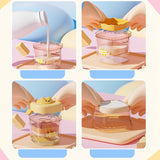 Maxbell Greek Yogurt Strainer with Lid Whey Separator for Sauce Nut Milk Fruit Juice Yellow