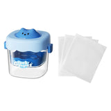 Maxbell Greek Yogurt Strainer with Lid Whey Separator for Sauce Nut Milk Fruit Juice Blue