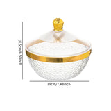 Maxbell Countertop Fruit Bowl with Lid Fruit Basket for Kitchen Counter Fruit Snacks Round S