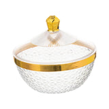 Maxbell Countertop Fruit Bowl with Lid Fruit Basket for Kitchen Counter Fruit Snacks Round S