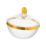 Maxbell Countertop Fruit Bowl with Lid Fruit Basket for Kitchen Counter Fruit Snacks Round S