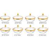 Maxbell Countertop Fruit Bowl with Lid Fruit Basket for Kitchen Counter Fruit Snacks Round S