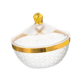 Maxbell Countertop Fruit Bowl with Lid Fruit Basket for Kitchen Counter Fruit Snacks Round M