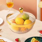 Maxbell Countertop Fruit Bowl with Lid Fruit Basket for Kitchen Counter Fruit Snacks Round M