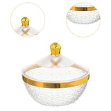 Maxbell Countertop Fruit Bowl with Lid Fruit Basket for Kitchen Counter Fruit Snacks Round L
