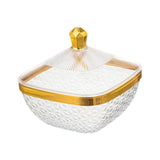 Maxbell Countertop Fruit Bowl with Lid Fruit Basket for Kitchen Counter Fruit Snacks Square S