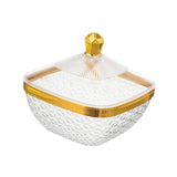 Maxbell Countertop Fruit Bowl with Lid Fruit Basket for Kitchen Counter Fruit Snacks Square S