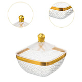 Maxbell Countertop Fruit Bowl with Lid Fruit Basket for Kitchen Counter Fruit Snacks Square S